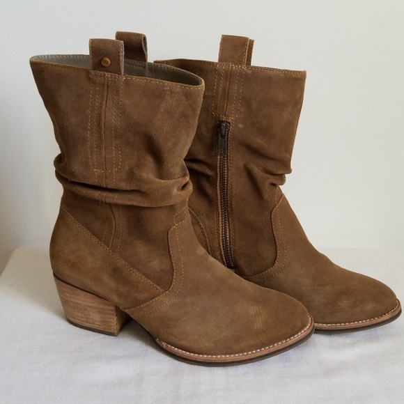 Caterpillar Shoes - Caterpiller CAT Incense Brown Suede Scrunch Boots